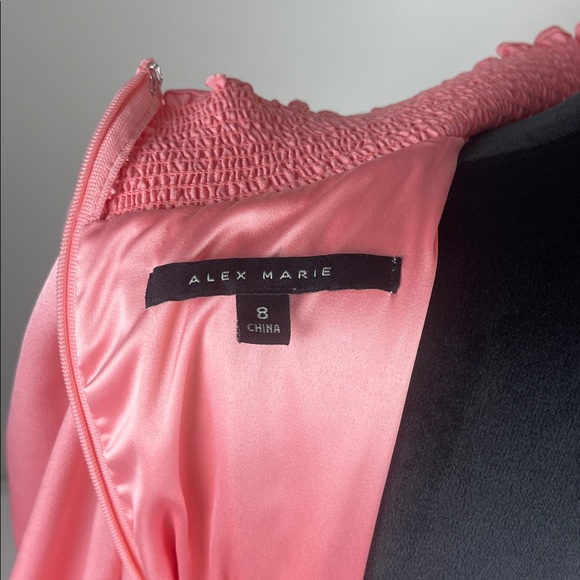 Alex Marie Lovely Pink Tiered Dress Ladies Size 8 - Picture 11 of 14